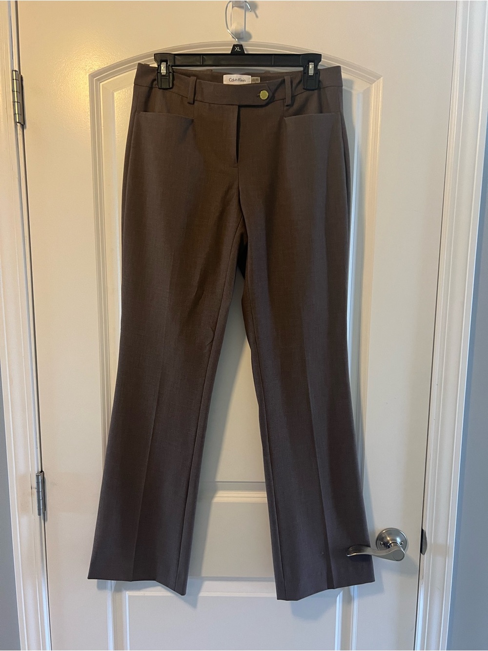 Calvin Klein Brown Boot Cut Dress Pants